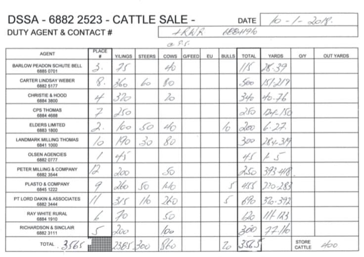 Prime Cattle Sale @ Troy Saleyards